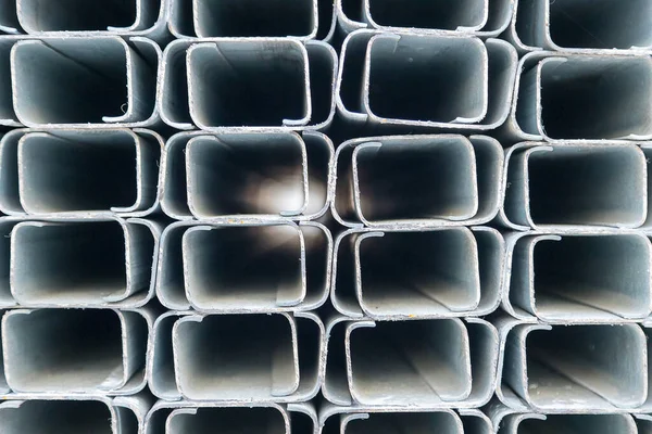 İnşaat alanında çelik malzeme, inşaat için çelik kutu.