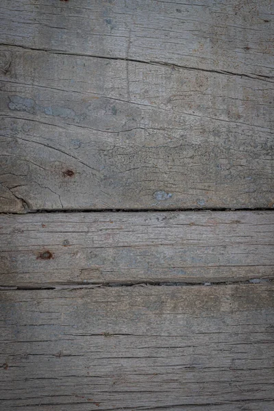 Old Wood Pattern Cracks Nails Use Background — Stock Photo, Image