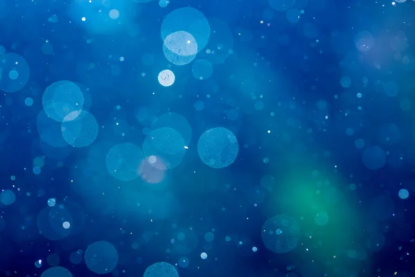 Fantasy Abstract Blur Blue Bokeh Lights Colorful Sparkle Use Background — 스톡 사진