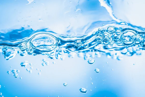 Bolhas Uso Água Doce Azul Para Fundo — Fotografia de Stock