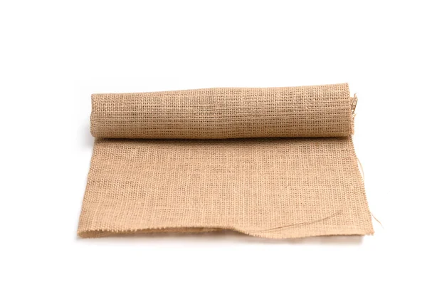 Vintage Abstract Hemp Stripe Pattern Sackcloth Fabric Hemp Sack Texture — Φωτογραφία Αρχείου