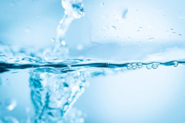 Su altı mavi baloncukları arka plan için taze kullanım