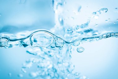 Su altı mavi baloncukları arka plan için taze kullanım