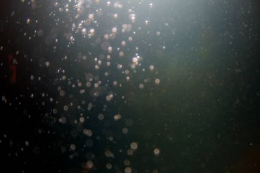 Siyah arka planlı soyut siyah defocus bokeh simli vintage ışıklar