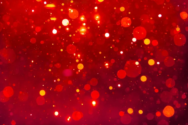 Red Bokeh Natural Black Background — Stock fotografie