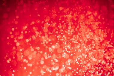 Soyut kırmızı noel simli ışıklar Bokeh arkaplanının odaklanmasını engeller