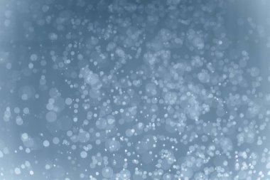 Mavi arkaplan ile soyut beyaz bokeh