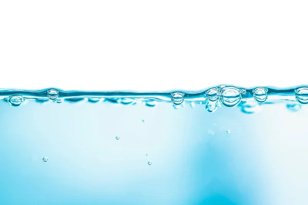 きれいな青い水の泡自然背景 — ストック写真