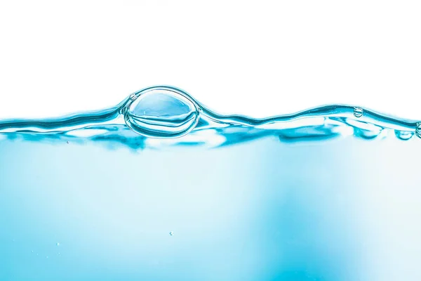 Buborékok Tiszta Kék Víz Természetes Háttér — Stock Fotó