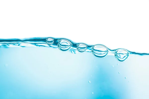 Burbujas Agua Azul Limpia Fondo Natural — Foto de Stock