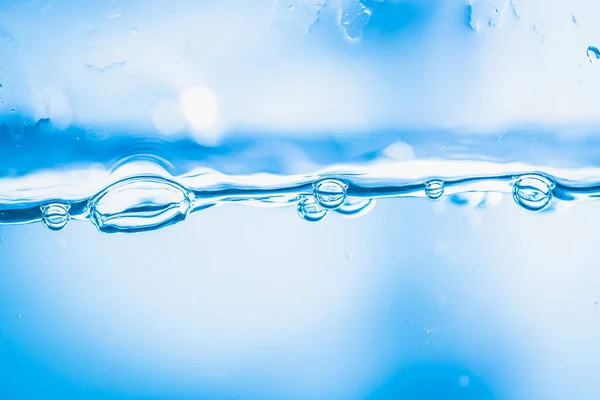 Φυσαλίδες Αέρα Στο Φρέσκο Μπλε Νερό Χρήση Για Φόντο — Φωτογραφία Αρχείου