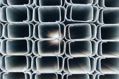 Steel Material in the Construction Work Site ,Steel box for construction