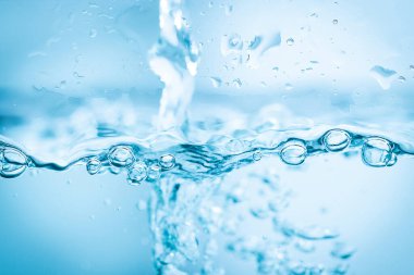 Su altı mavi baloncukları arka plan için taze kullanım