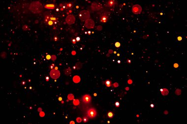 kırmızı bokeh doğal siyah arkaplan