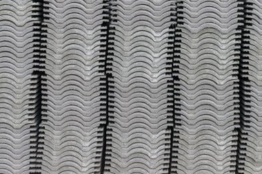 Stack of roofing tiles texture background