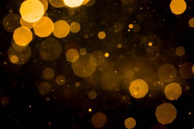 Neon ışıkları tarafından soyut altın bokeh defocus bulanık arkaplan