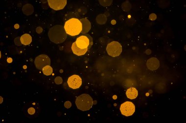 Neon ışıkları tarafından soyut altın bokeh defocus bulanık arkaplan