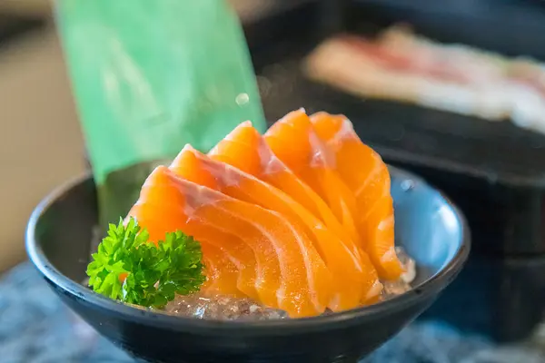 Salmon Sashimi Japanese Style Food — ストック写真