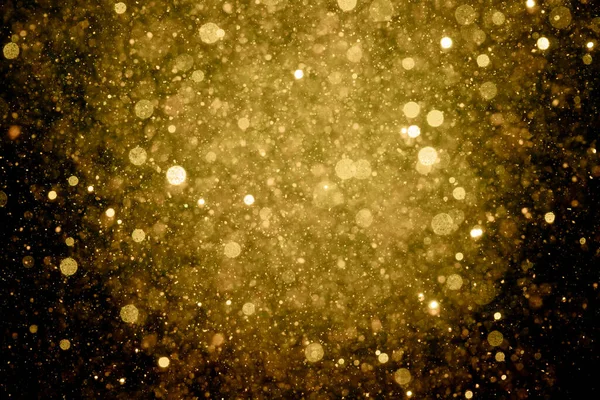 Beautiful Gold Glitter Vintage Lights Background — Stock Photo, Image