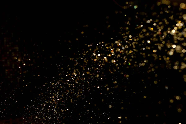 Bokeh Lights Black Background — Stock Photo, Image