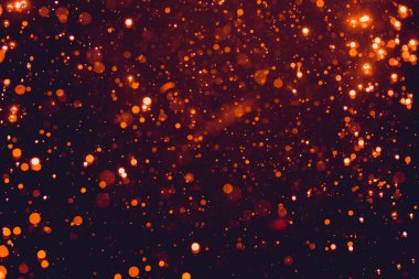 Siyah arkaplanda kırmızı parıltılı klasik ışıklar