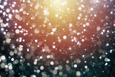 Siyah arkaplanı olan soyut beyaz bokeh