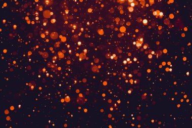 Siyah arkaplanda kırmızı parıltılı klasik ışıklar