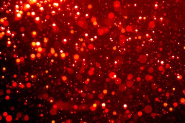 Siyah arkaplan ile soyut kırmızı bokeh