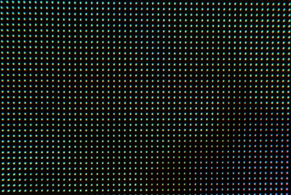 Velká Rgb Led Obrazovka Textura Panelu Bokeh Pro Pozadí Tapety — Stock fotografie