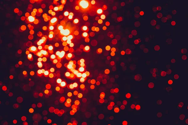 Siyah arkaplanlı Bokeh kırmızısı