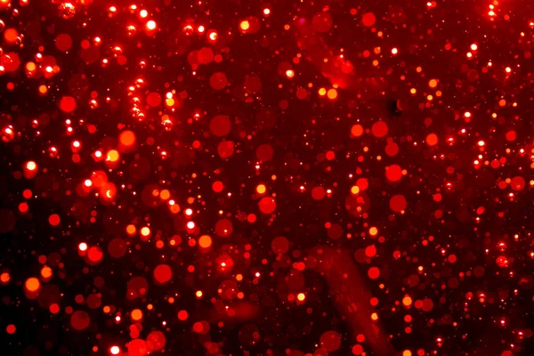 Abstrato Bokeh Vermelho Com Fundo Preto — Fotografia de Stock