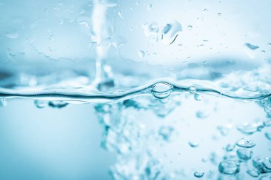 Su altı mavi baloncukları arka plan için taze kullanım