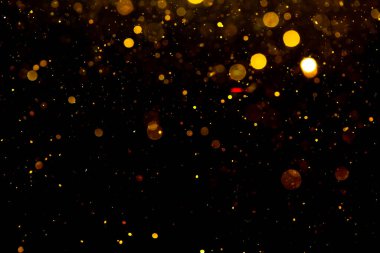 Neon ışıkları tarafından soyut altın bokeh defocus bulanık arkaplan