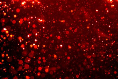 Siyah arkaplan ile soyut kırmızı bokeh