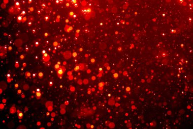 Siyah arkaplan ile soyut kırmızı bokeh