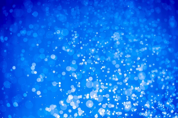 Abstrait Bleu Foncé Paillettes Noël Lumières Fond Bokeh Déconcentré — Photo
