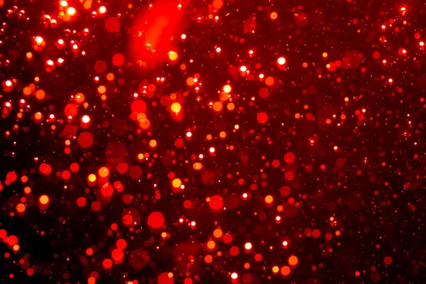 Abstrato Bokeh Vermelho Com Fundo Preto — Fotografia de Stock