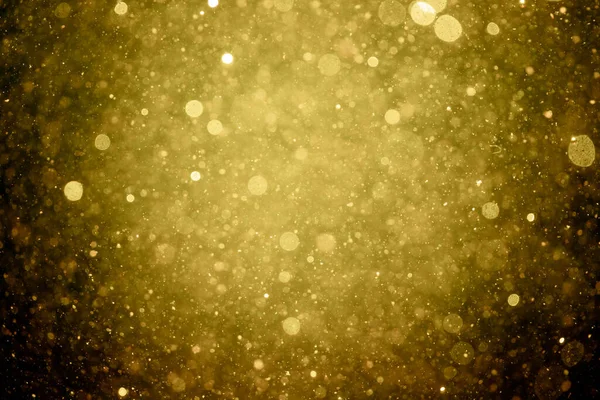 Beautiful Gold Glitter Vintage Lights Background — Stock Photo, Image
