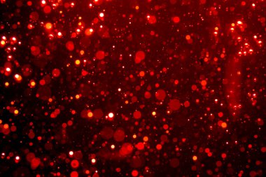 Siyah arkaplan ile soyut kırmızı bokeh