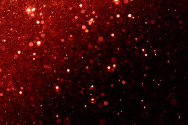 Kırmızı bokeh ışık desenli simli arkaplan