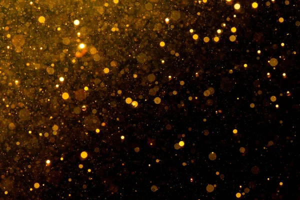 Gold Bokeh Aus Leicht Strukturiertem Glitzerhintergrund — Stockfoto