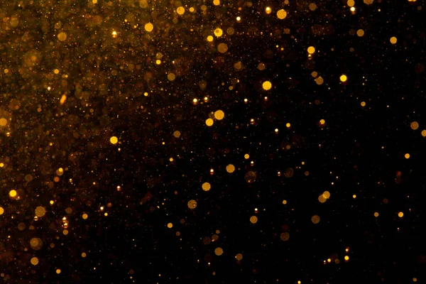 Gold Bokeh Light Textured Glitter Background — Stock Photo, Image