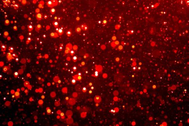 Siyah arkaplan ile soyut kırmızı bokeh