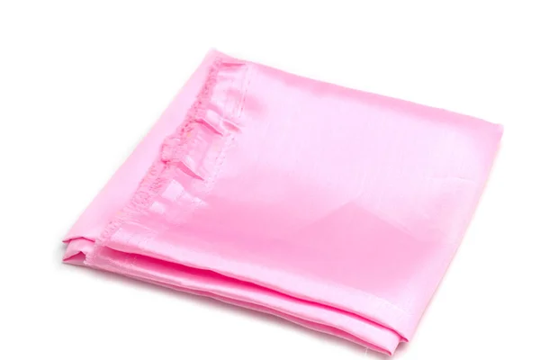Textura Tela Estampada Rosa Sobre Fondo Blanco —  Fotos de Stock