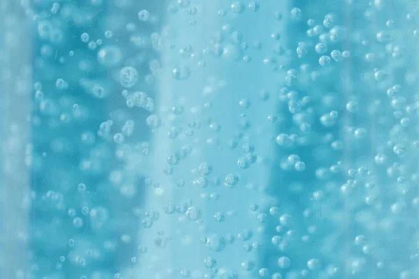 ブルーアルコールゲル溶液洗浄および消毒用ウイルス対策 Covid — ストック写真