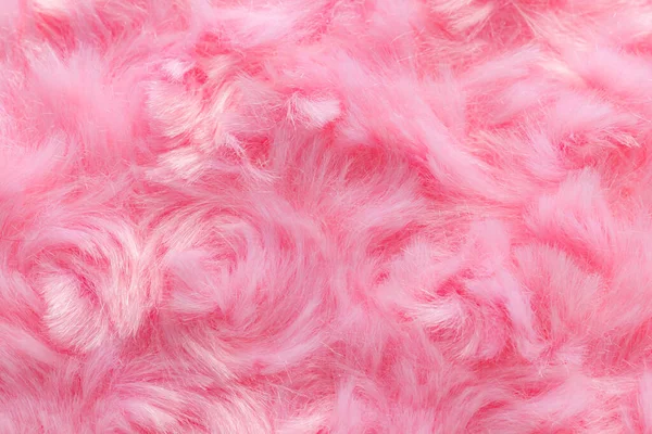 Rosa Luxus Wolle Natürliche Flauschige Wolle Haut Textur Nahaufnahme Einsatz — Stockfoto