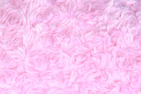 Różowy Luksusowy Wełna Naturalne Puszyste Futro Wełna Skóra Tekstury Zbliżenie — Zdjęcie stockowe