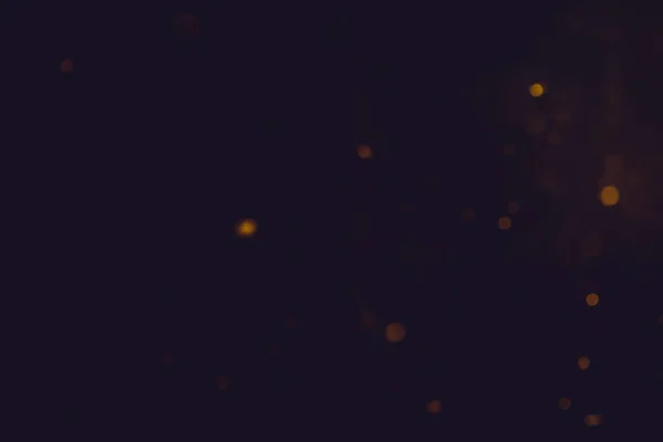 Dark Abstract Gold Bokeh Sparkle Black Background — Stock Photo, Image