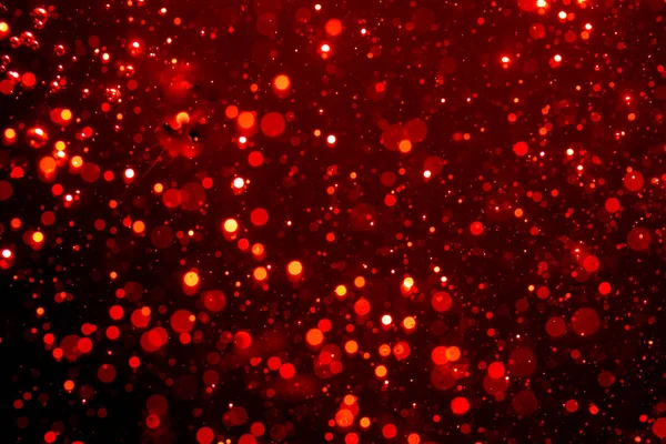 Abstrato Bokeh Vermelho Com Fundo Preto — Fotografia de Stock