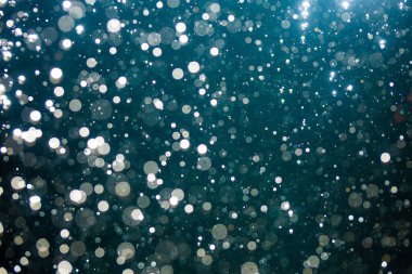 Siyah arkaplanı olan soyut beyaz bokeh